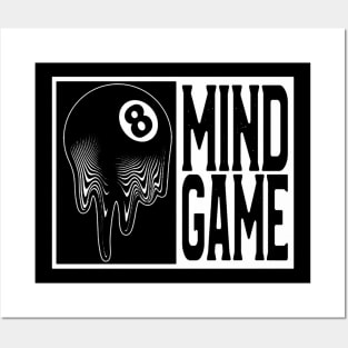 8 ball mind game Posters and Art
